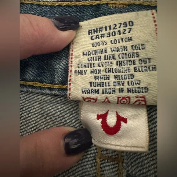 True Religion slim fit straight legged Men’s Jeans sz 30 - Picture 5 of 9